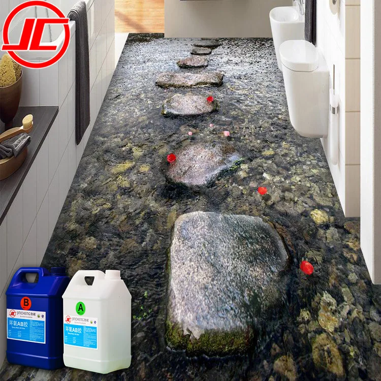 
Glass Eppxy Resin A+B for Epoxy Floor Marble, Epoxy Aggregate Flooring 