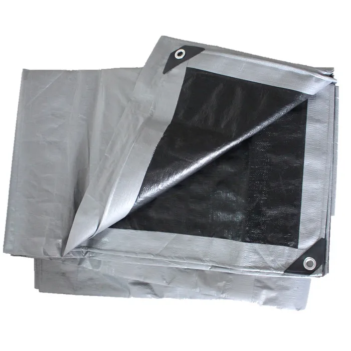 black silver tarpaulin