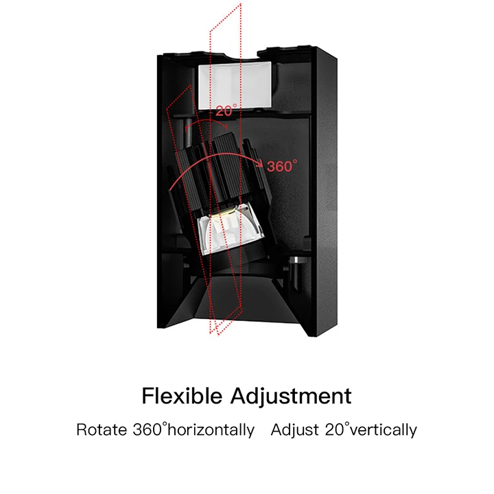 MR.XRZ Surface Mounted LED Downlight 10W 20W Square Ceiling Lamps Anti-glare LED Spotlights For Indoor Lighting