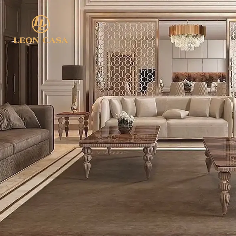 Luxury High End Dining Table And Chairs Manufacture Custom Made Modern Luxury Nordic Dining Table Set