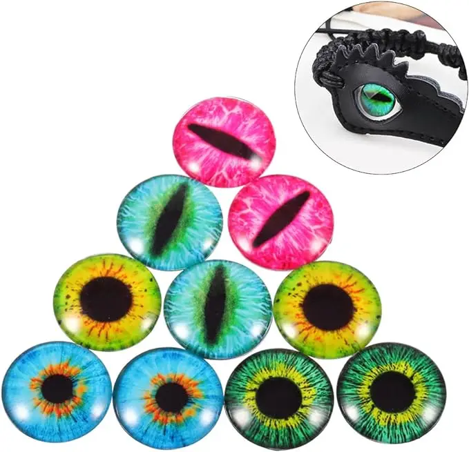 Glass Dome Cabochons Clear Round Cabochons Tiles Non-calibrated Round for Cameo Pendants Photo Jewelry Necklaces