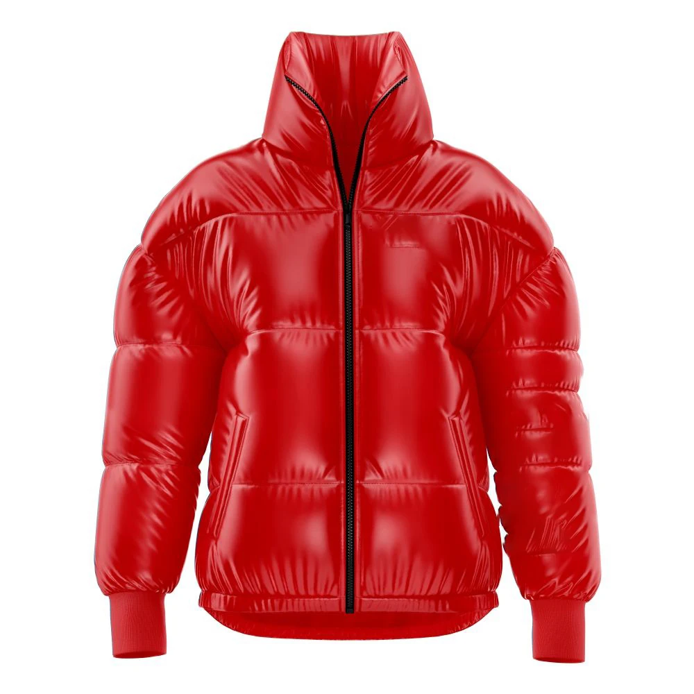 Wholesale Customized Winter Warm Lightweight White Duck Down Shiny Couple Down Jacket Outdoor Fashion Versatile Puffer Jacket