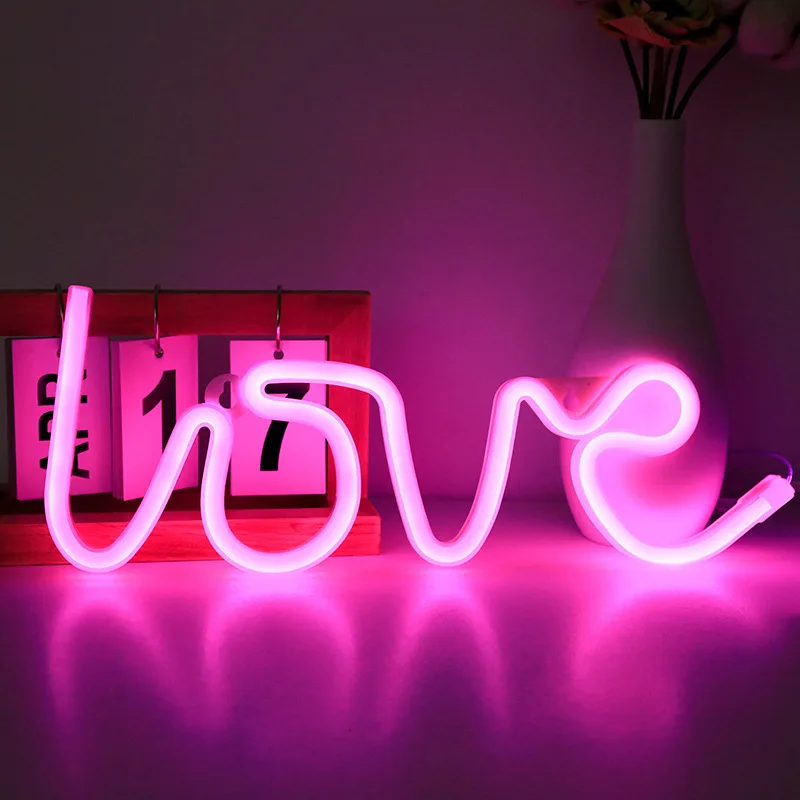 Hello LED Neon Night Light Art Sign Wall Room Home Party Bar Cabaret Wedding Decoration Christmas Gift Wall Hanging Neon Sign