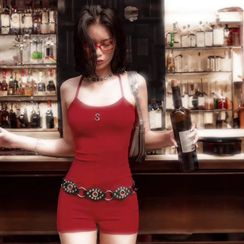 Женский трикотажный комбинезон с открытой спиной для занятий йогой летний Повседневный Спортивный костюм 2024 от производителя