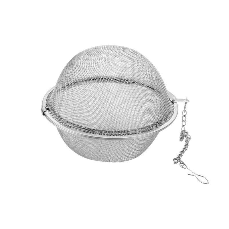 Stainless steel mesh Tea ball Filter  Tea Interval Diffuser with chain hook tea infuser filter and seasoning filter