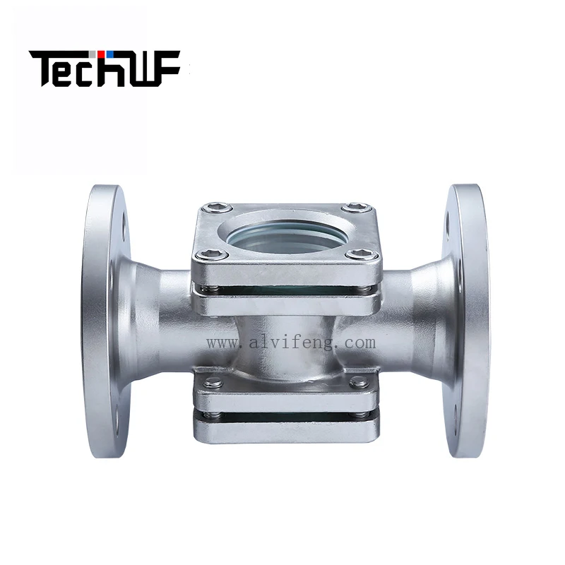 Liquid Sight Glass Flow Indicator Flow Meter Stainless Turbine Impeller Turbine Flowmeter