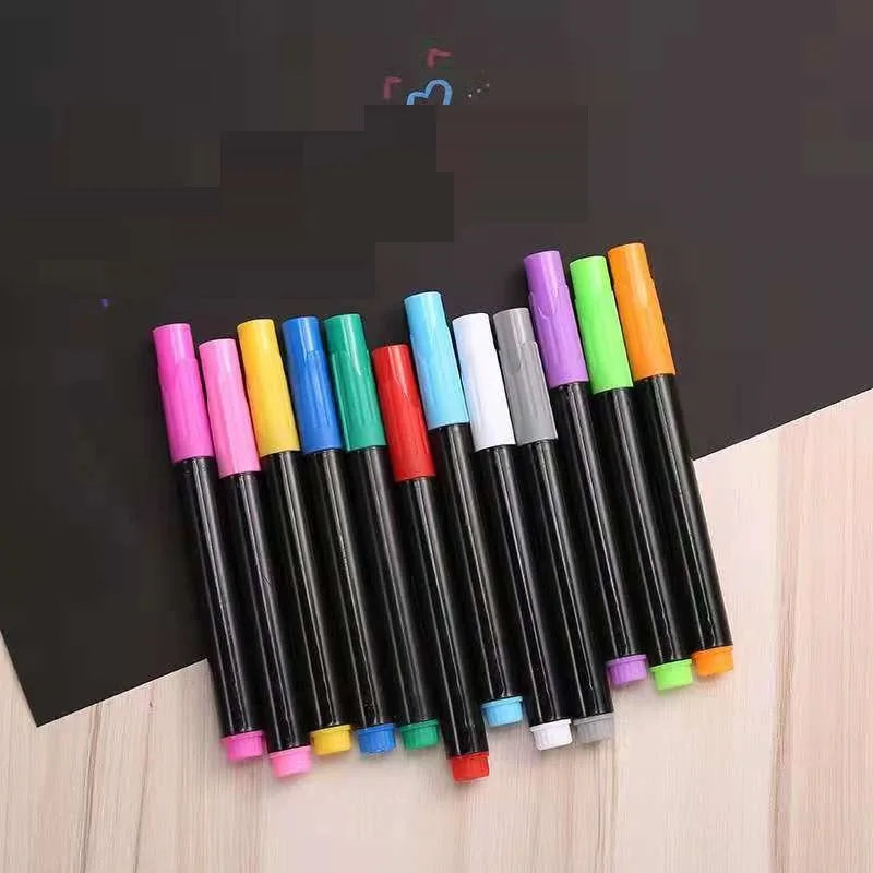 12 Colors Customization Colorful Erasable Whiteboard Marker Dry Erase Marker Blackboard Markers For Office School Supplies