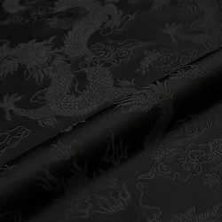 Chinese Dragon Unique Style Woven Jacquard In Stock Brocade Fabric For Designing Luxury Clothing Home Textile Tablecloth Decor