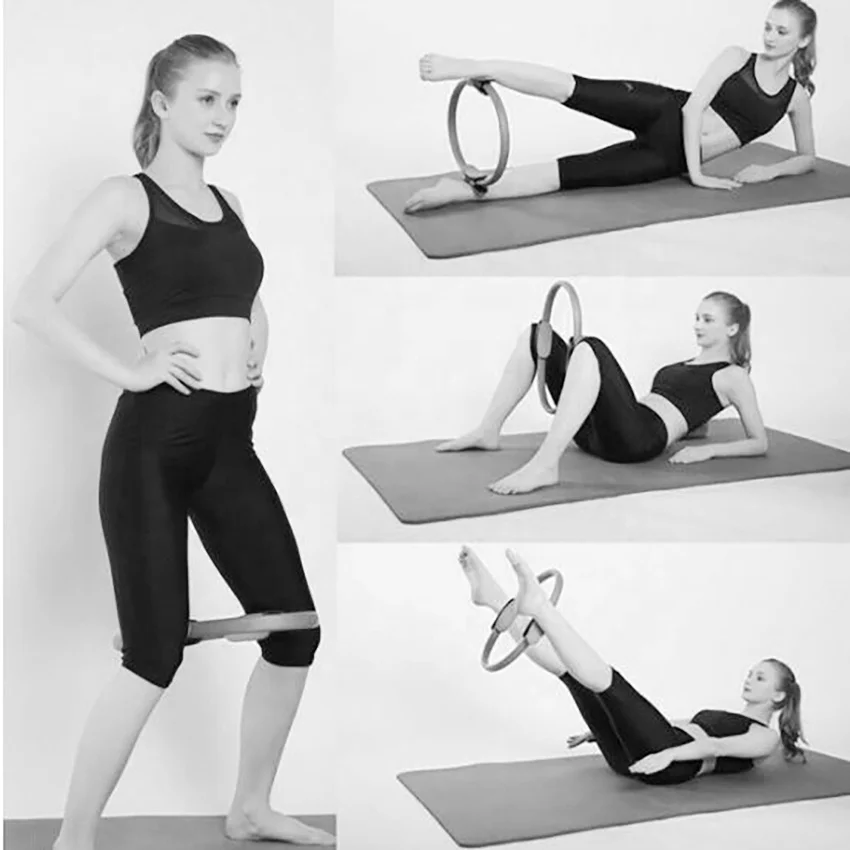 
multiple color high quality fiberglass magic circle yoga fitness abdominal exercise Pilates ring 