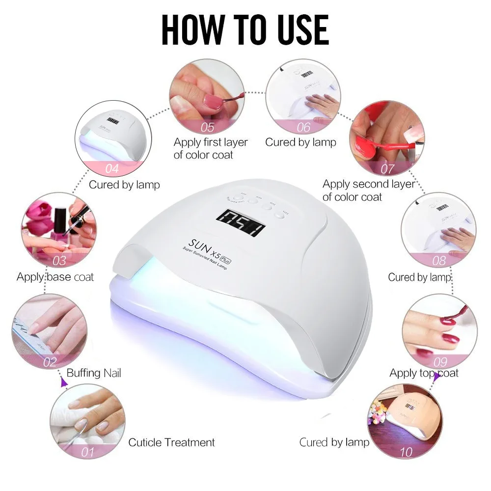 Wholesale rechargeable wireless sunshine gel uv/led nail lamp rohs approved