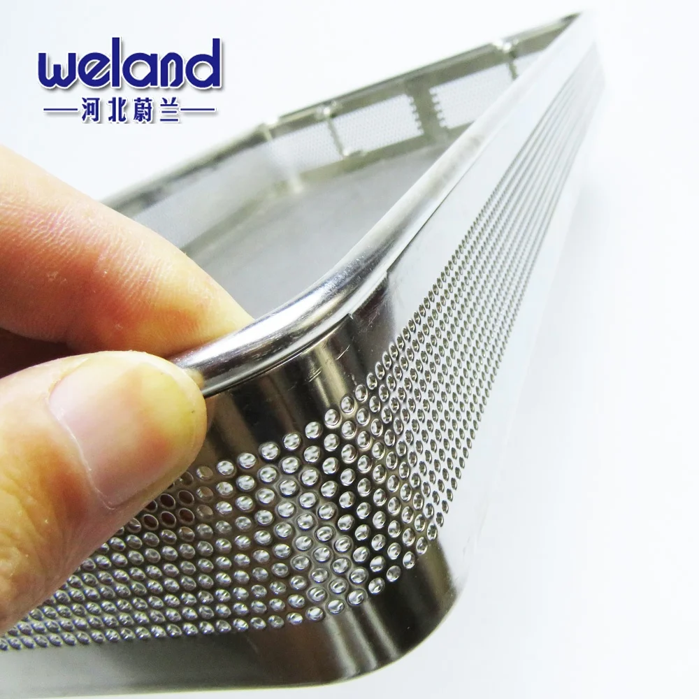 Food Grade Stainless Steel 304/316 Perforated Metal Baskets Perforated mesh tray