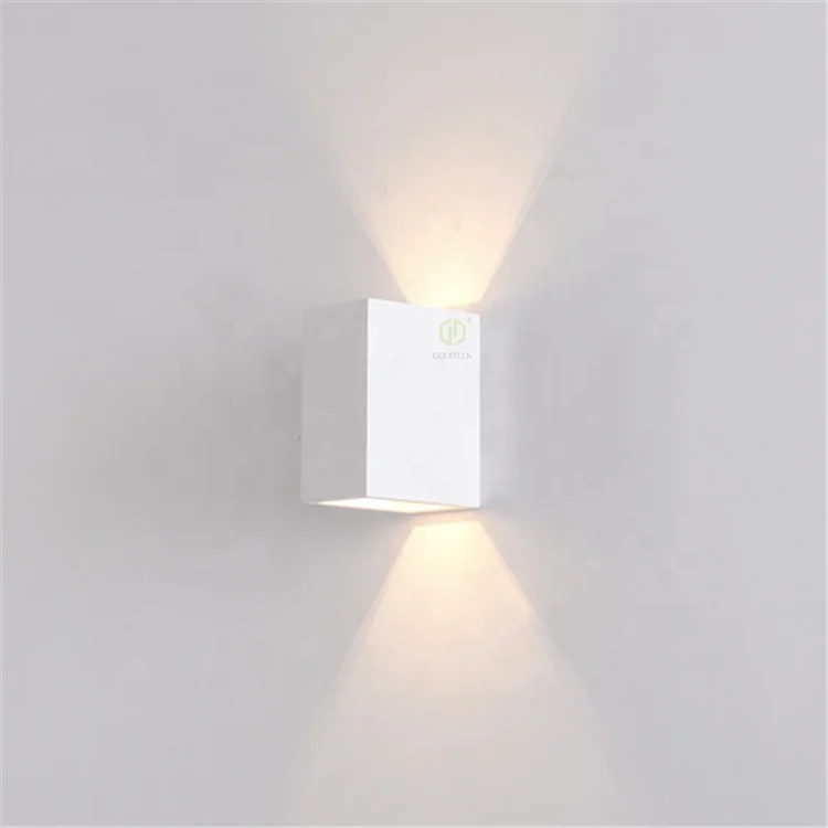 GDLED plaster wall sconces interior hallway wall sconce modern led  wall light up down lighting cube sconce