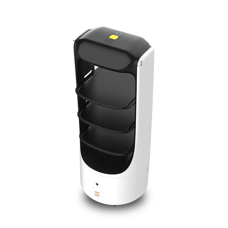  New arrival fully autonomous food delivery robot artificial intelligent restaurant waiter