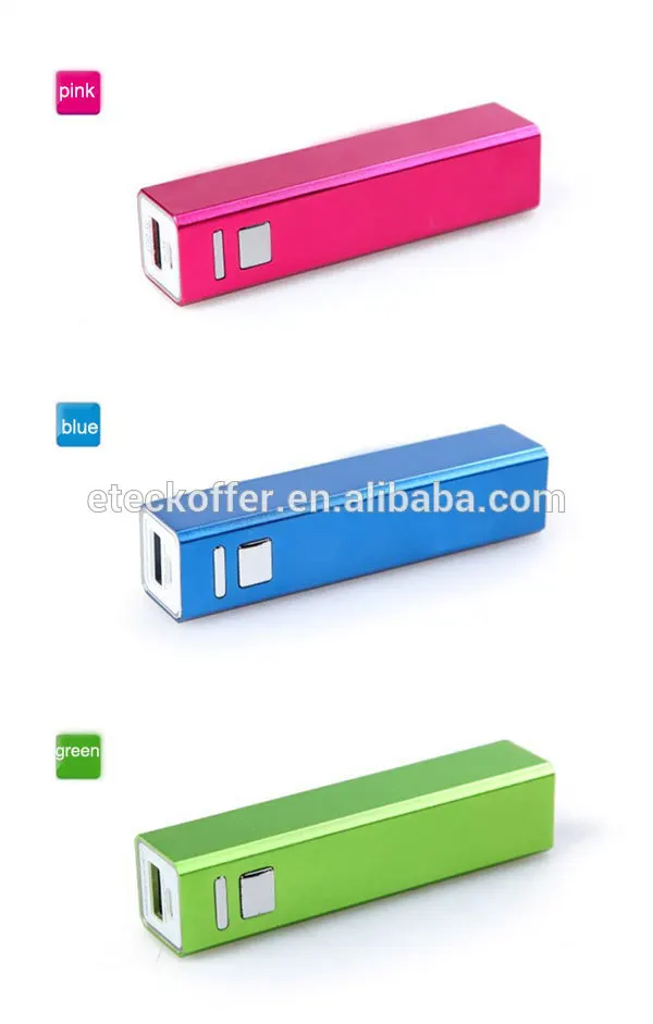 Лучшая красочная Мода портативный Рекламный Подарок power bank 2600 мАч
