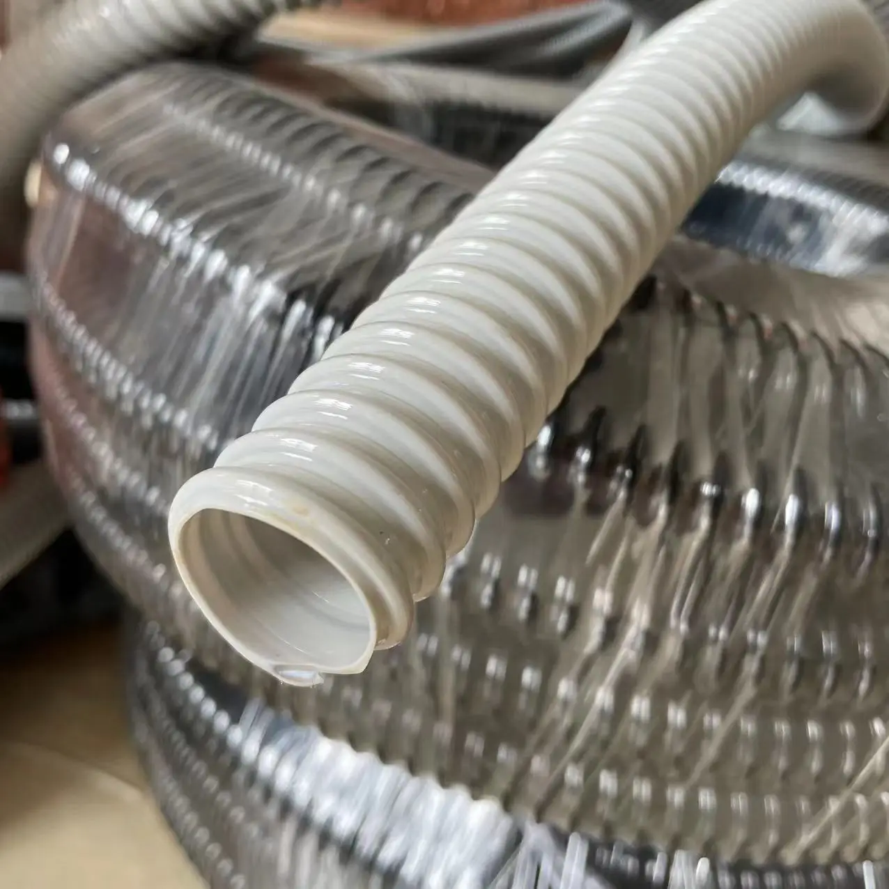 PVC suction and pressure  hose for liquids  water pump hose PVC spiral hose  reinforced plastic pipe  air conditional drain pipe