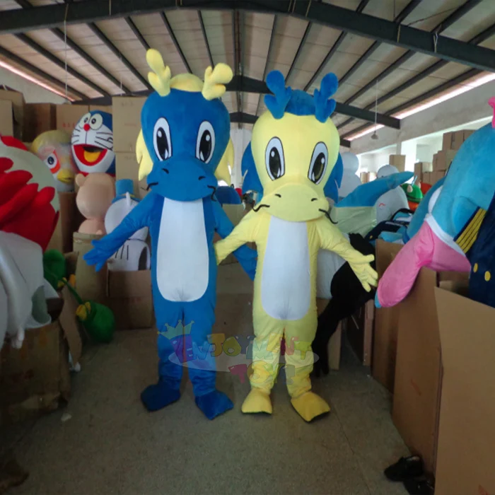 Chinese New Year Mascot Public Couple Dragon  cartoon image mascot for Christmas Party Halloween