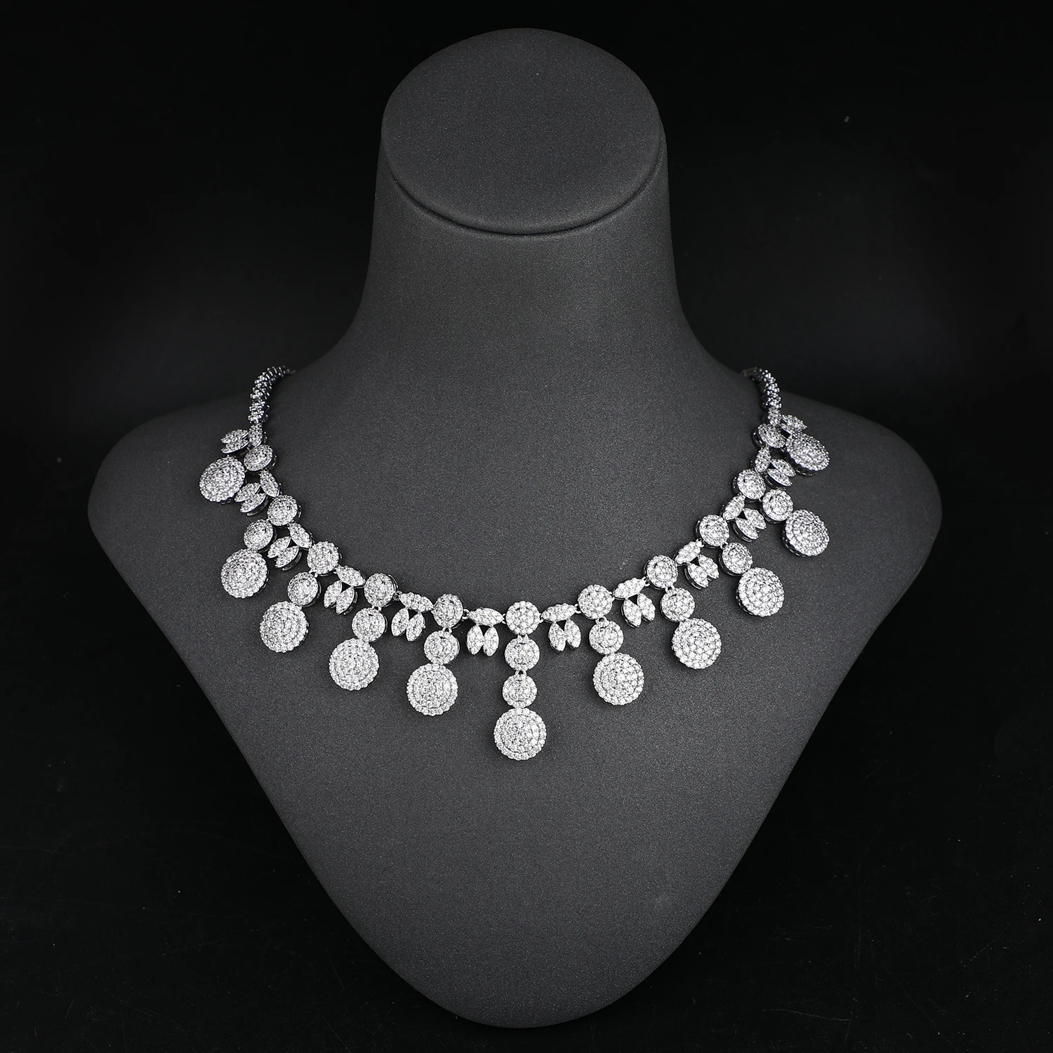 Arab Bridal Party Jewelry Set Design Cubic Zirconia Luxury Women Wedding Jewelry Sets