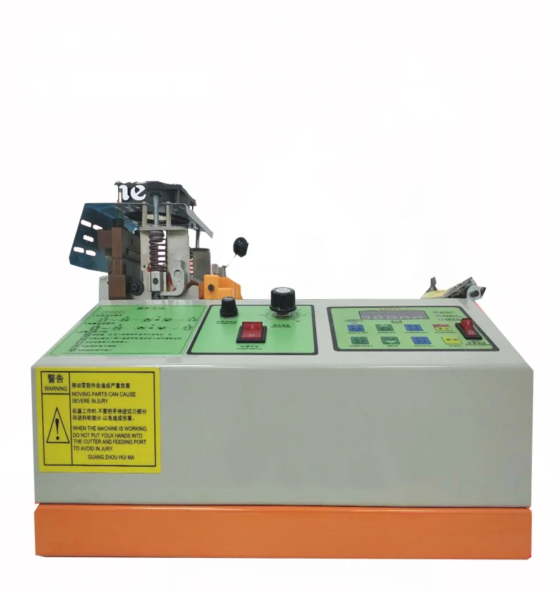 OREN automatic ribbon cutting machine Fabric cutting machine logo ribbon scuttling equipment RN-QDJ