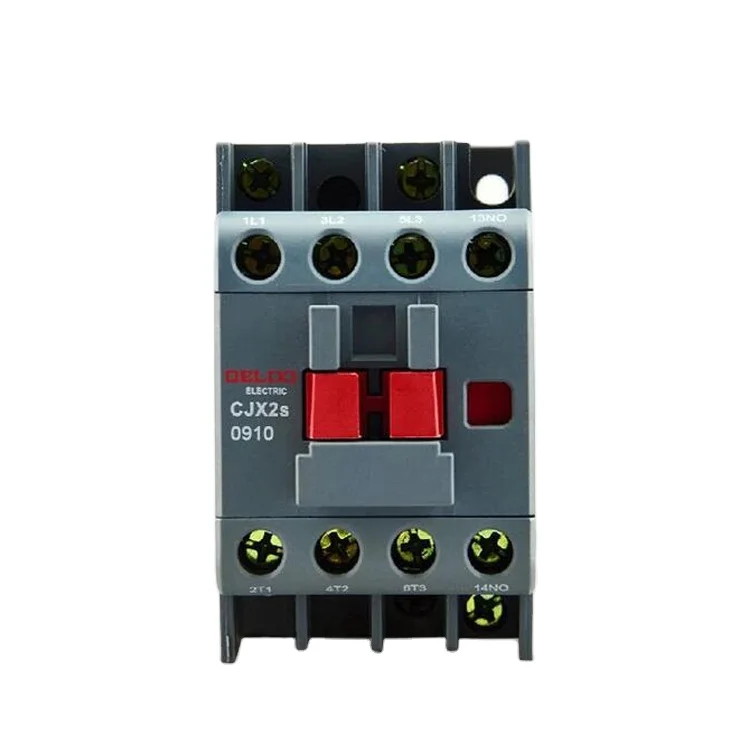 Delixi CJX2S-1210 New AC Contactor 12A with 380V & 110V Main Circuit Rating DC Electricity Type