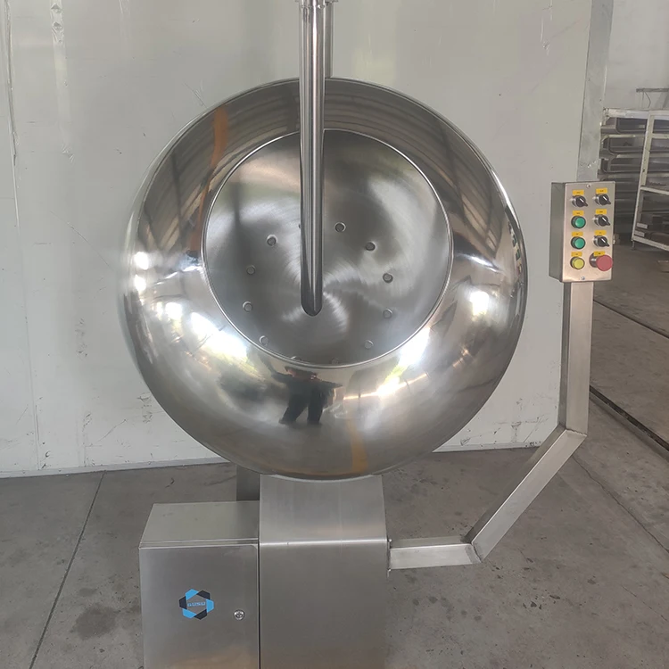 Gusu Chocolate Making Machine Chocolate Coating Machine for Nuts Peanut Almond Coating