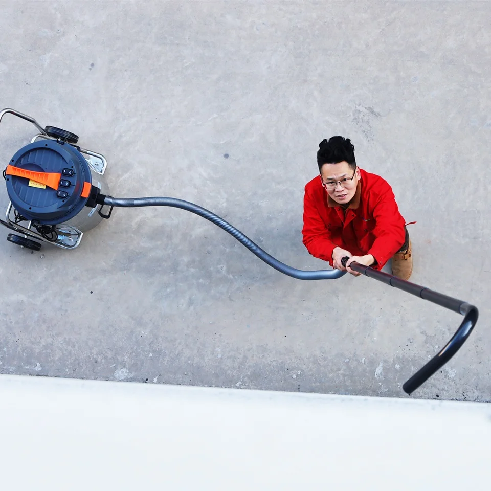 Cleanvac 110V/220V With Carbon Fiber Extension Tube High-Level House Gutter Vacuum Cleaner