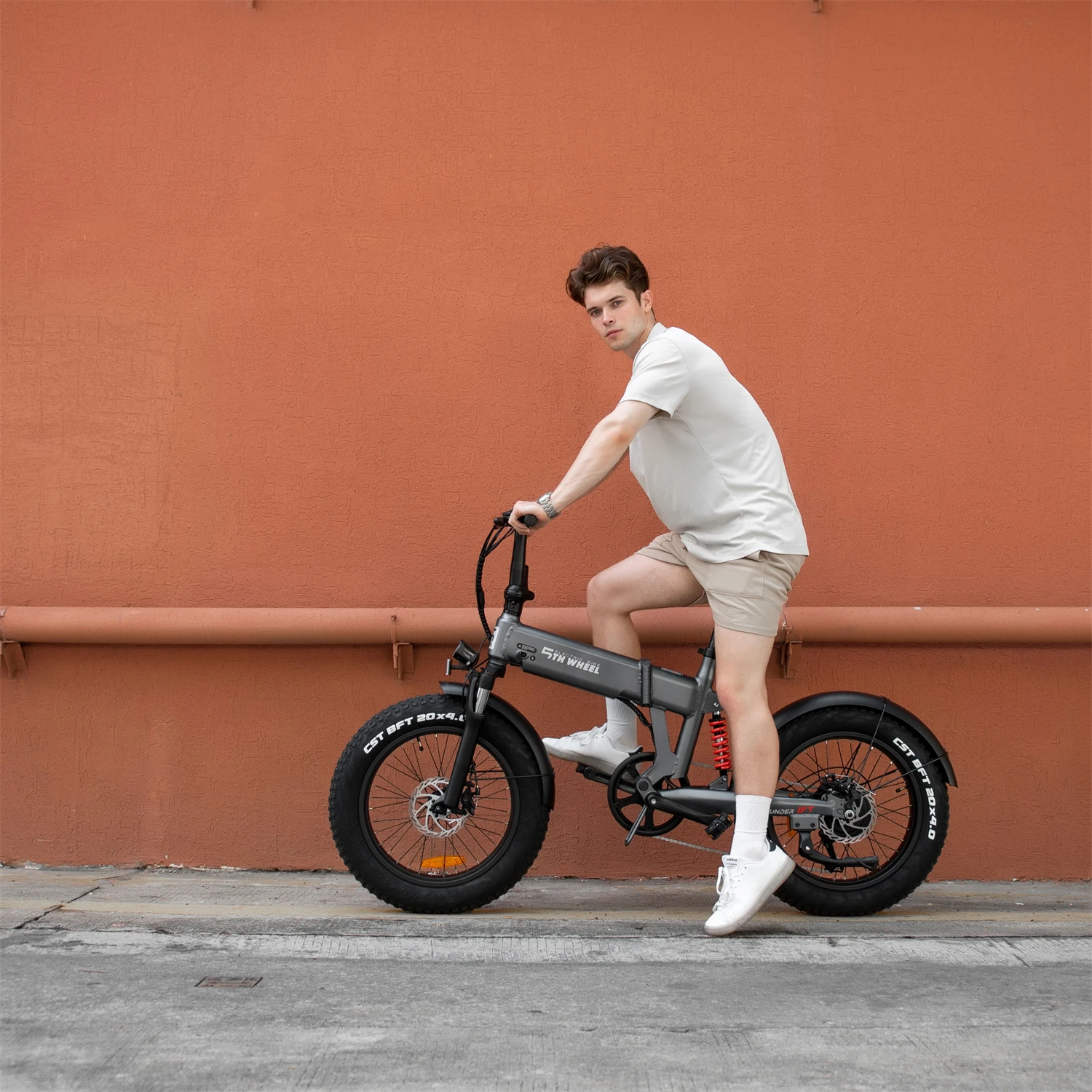 Off Road Bafang M620 EU Warehouse E-Bike Electric Bicycle 20 Inch Fat Tire Folding Rechargeable Bike for Adults