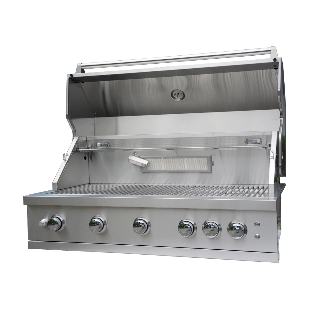 Stainless Weather Proof Propane Butane Built In Kitchen Island Outdoor Cooking Gas Bbg, Gas Barbecue Grill