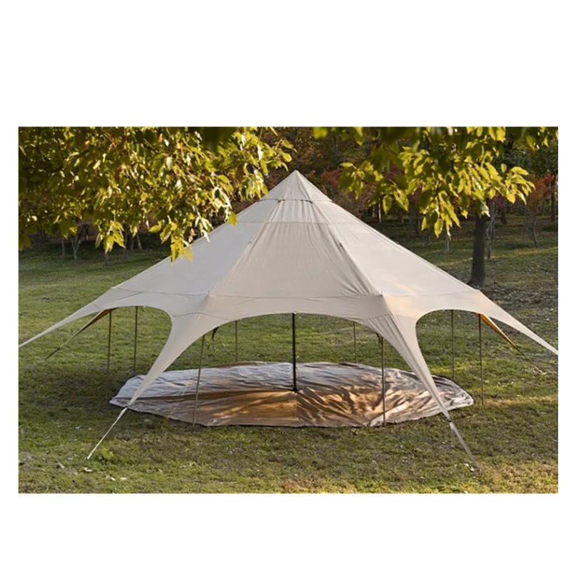 6-8 Person T/C Fabric Glamping Tent Luxury Hotel For Camping