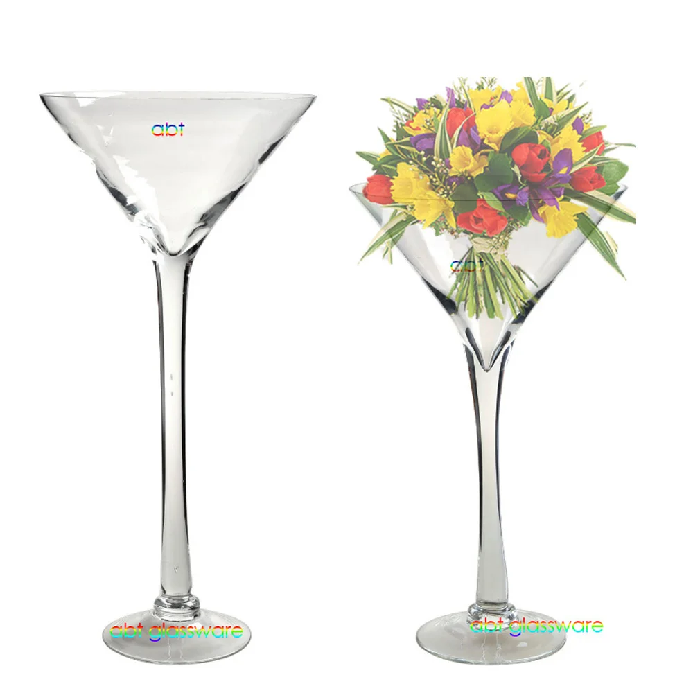 Wholesale table centerpiece table flower vase tall glass vase for flower arrangements