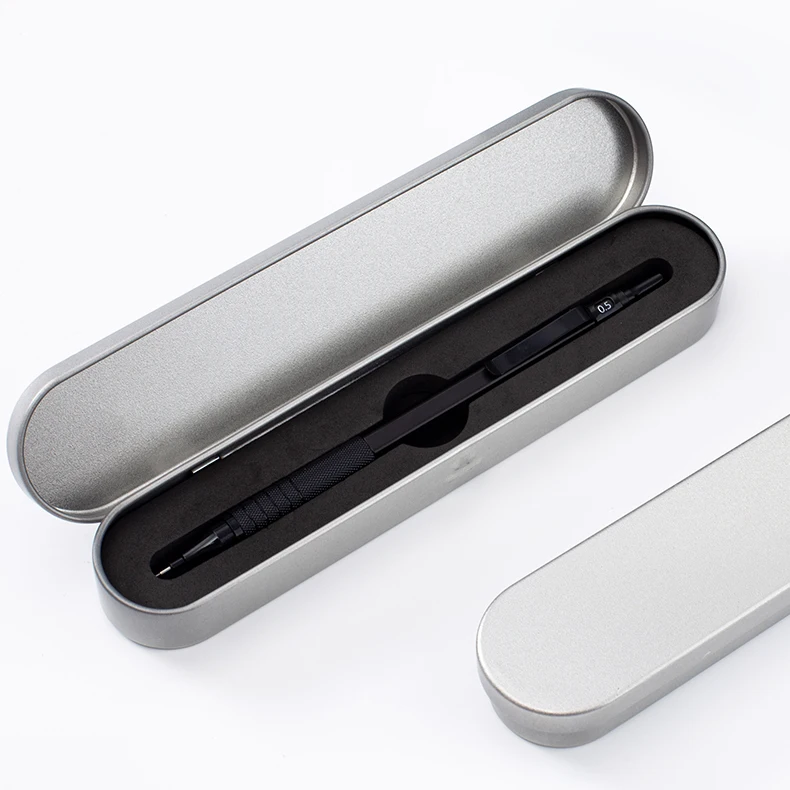 Custom Logo Mechanical Pencil Metal Pen Holder 0.5 mm Tip Mechanical Pencil with Eraser Tip