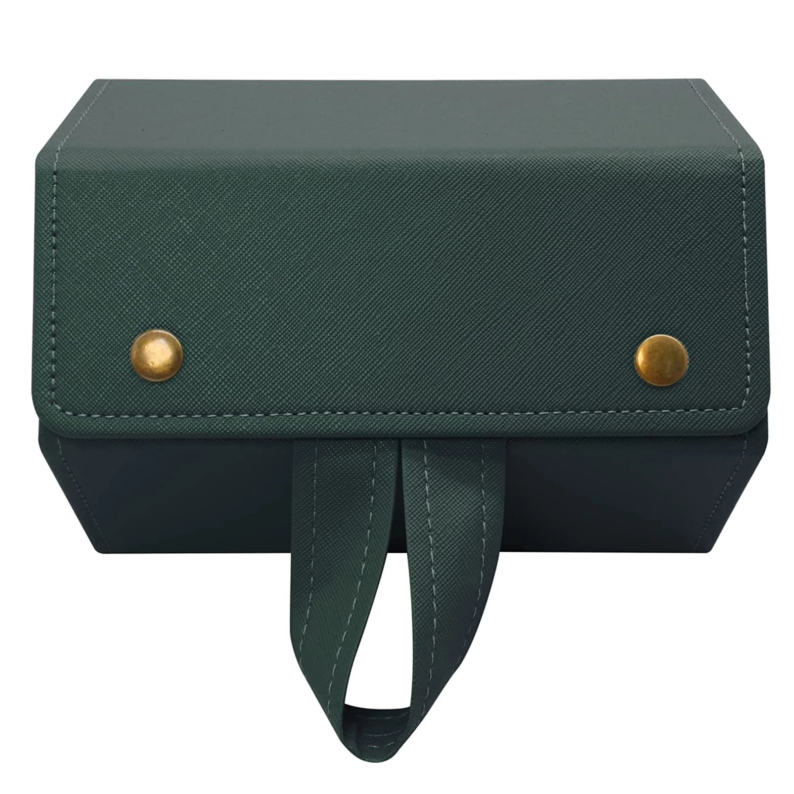 Book Style 2 Slot Eyeglass Sunglass Storage Box, PU Leather Glasses Display Case Storage Organizer Collector