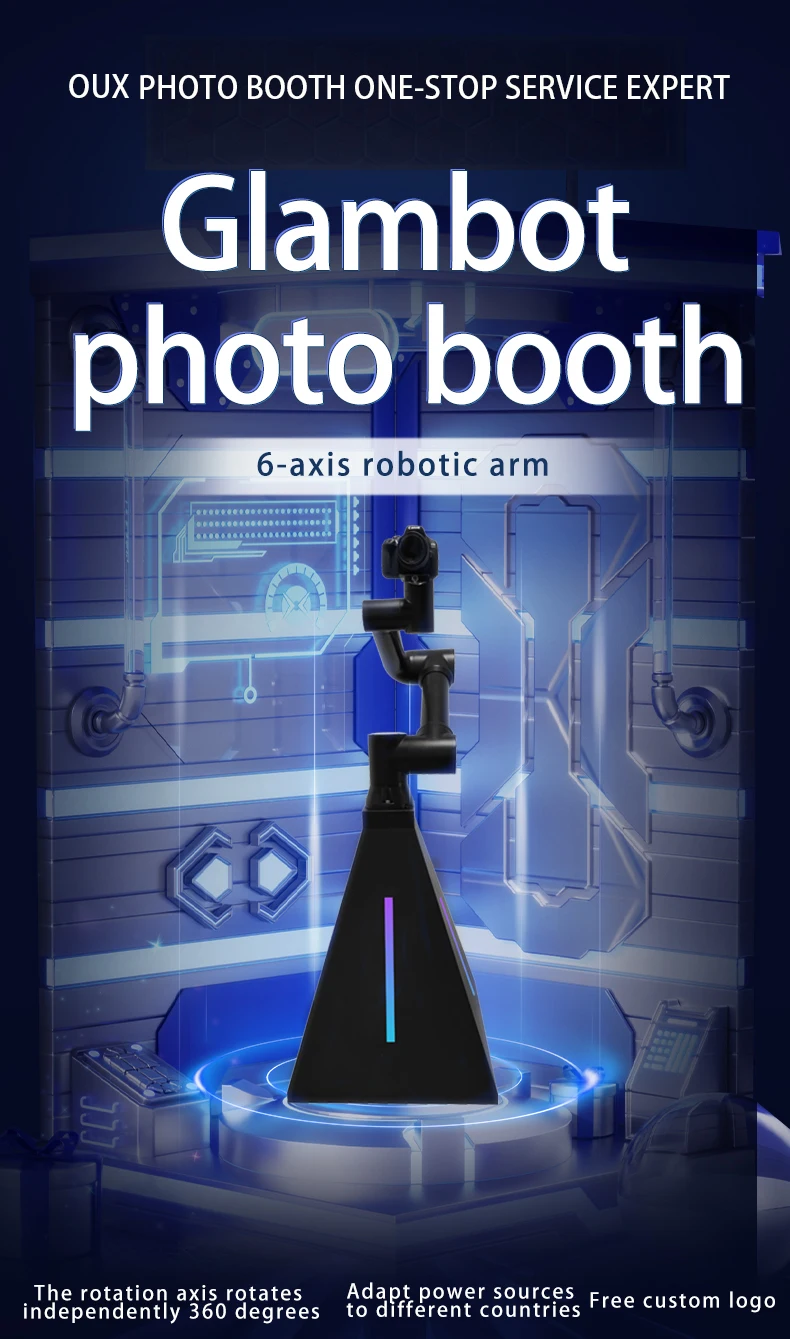 360 Degree six-axis robot arm with camera robotic arm camera motion control automatesafety flexible glambot robotic arm camera