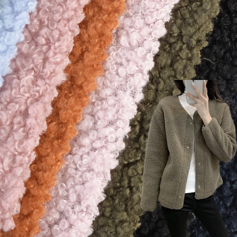 Factory Bestseller Toys Pillow, Textiles Boucle Upholstery Sofa 310gsm 100% Polyester Soft Feel Granular Teddy Fabric/