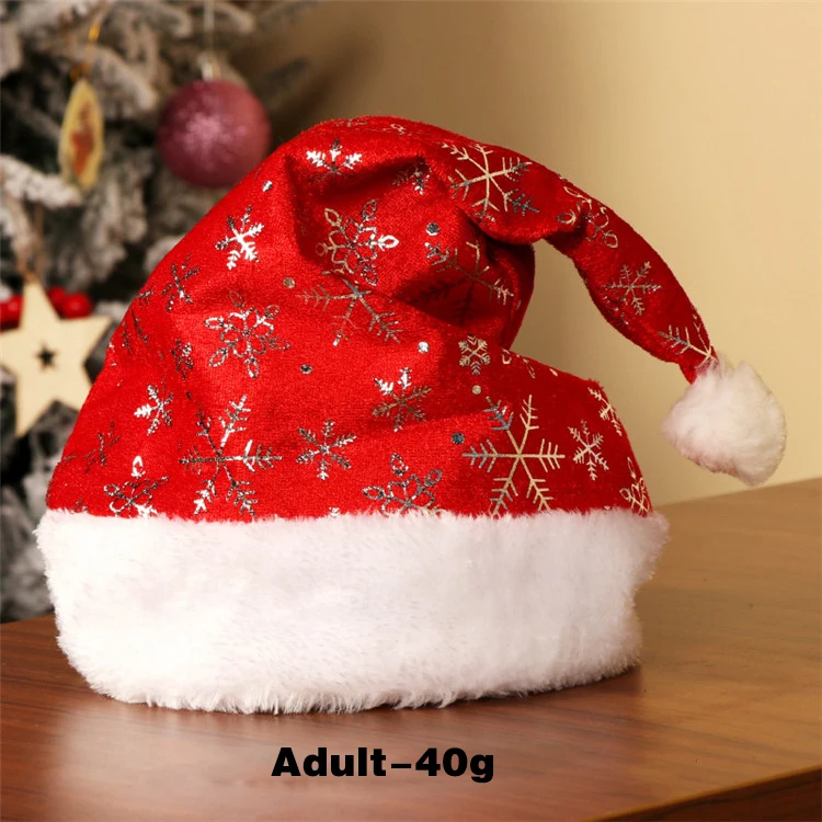 Custom Adult Christmas Cap Cute Santa Beanie Hats for Kids