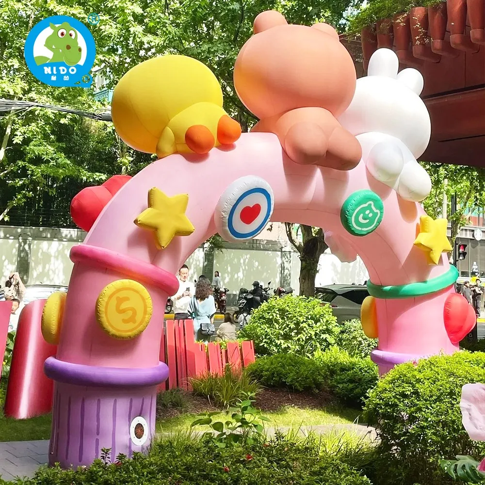 Cartoon Style Inflatable Arch Commercial Activity Decoration Indoor Outdoor Use Environmentally Friendly Fabric Inflatable Arch
