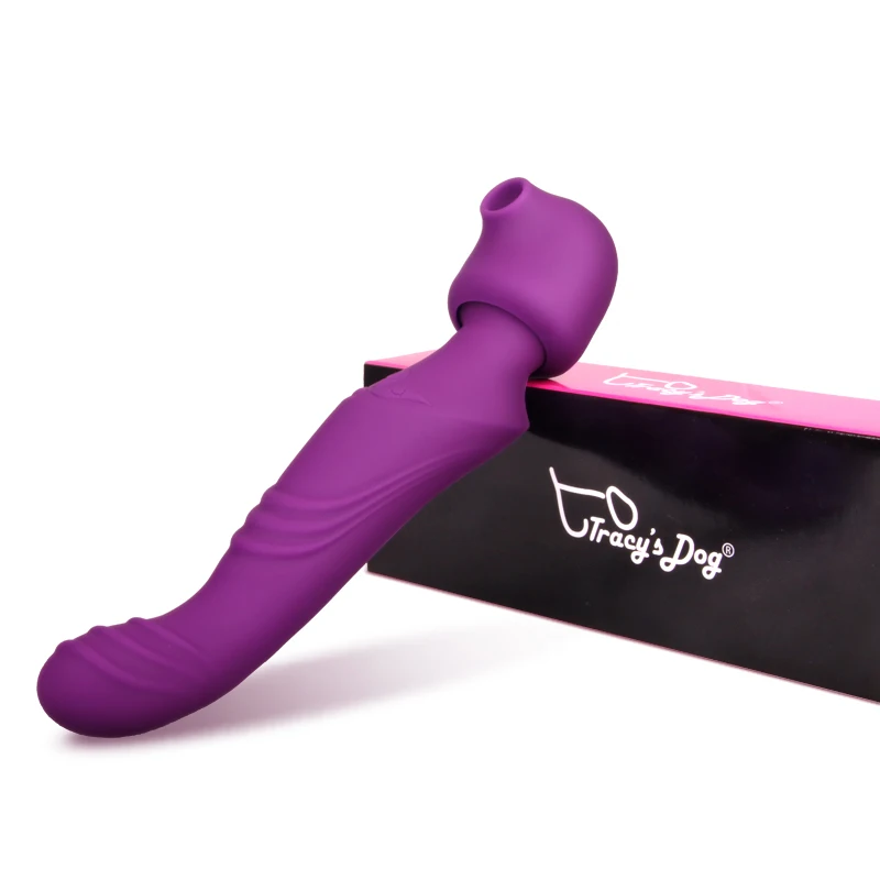 Tracys собака клитора сосать вибратор G-Spot вибратор анальный массажер с двойной головкой Вибраторы сексуальное эротическое USB секс-игрушки