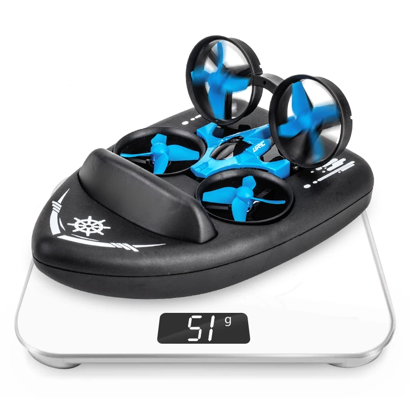 
2020 Hotsales 3 In 1 Boat Vehicle Flying JJRC Drone FPV Racing 4CH 6-Axis Headless Mode RC 2.4G Mini Drone 