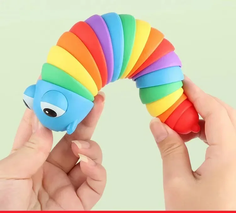 Amazon  Fidget Slug 3D Printed Articulated Slug Baby Toys And Hobbies Kids Flexible Fidget Sensory  Anti-Anxiety Relief  Toys