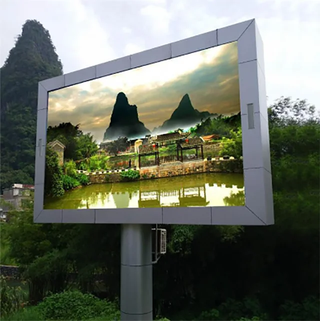 Factory Customized High Brightness Advertising Screen Pole LED Video Wall  P5 P6 P8 P10 Full Color Outdoor Screen LED Display