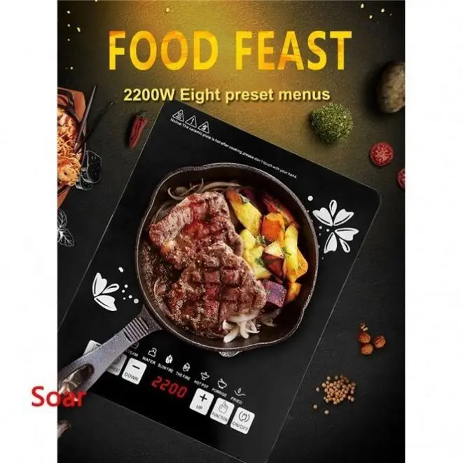 2021, заводская цена, горячая Распродажа, портативная электрическая варочная панель, 12 В, питание от батареи, инфракрасная индукционная плита