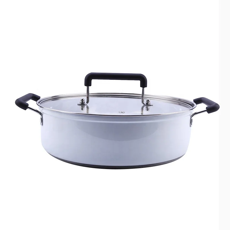 Kitchen Cooking Induction Furnace Soup Pot Compound Bottom Cookware Pot Set