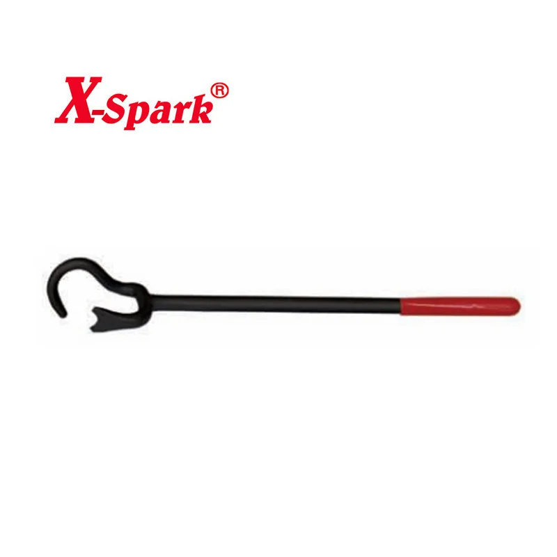 X-SPARK Non-Sparking  Steel Tools Black Epoxy Valve Spanner with red handle
