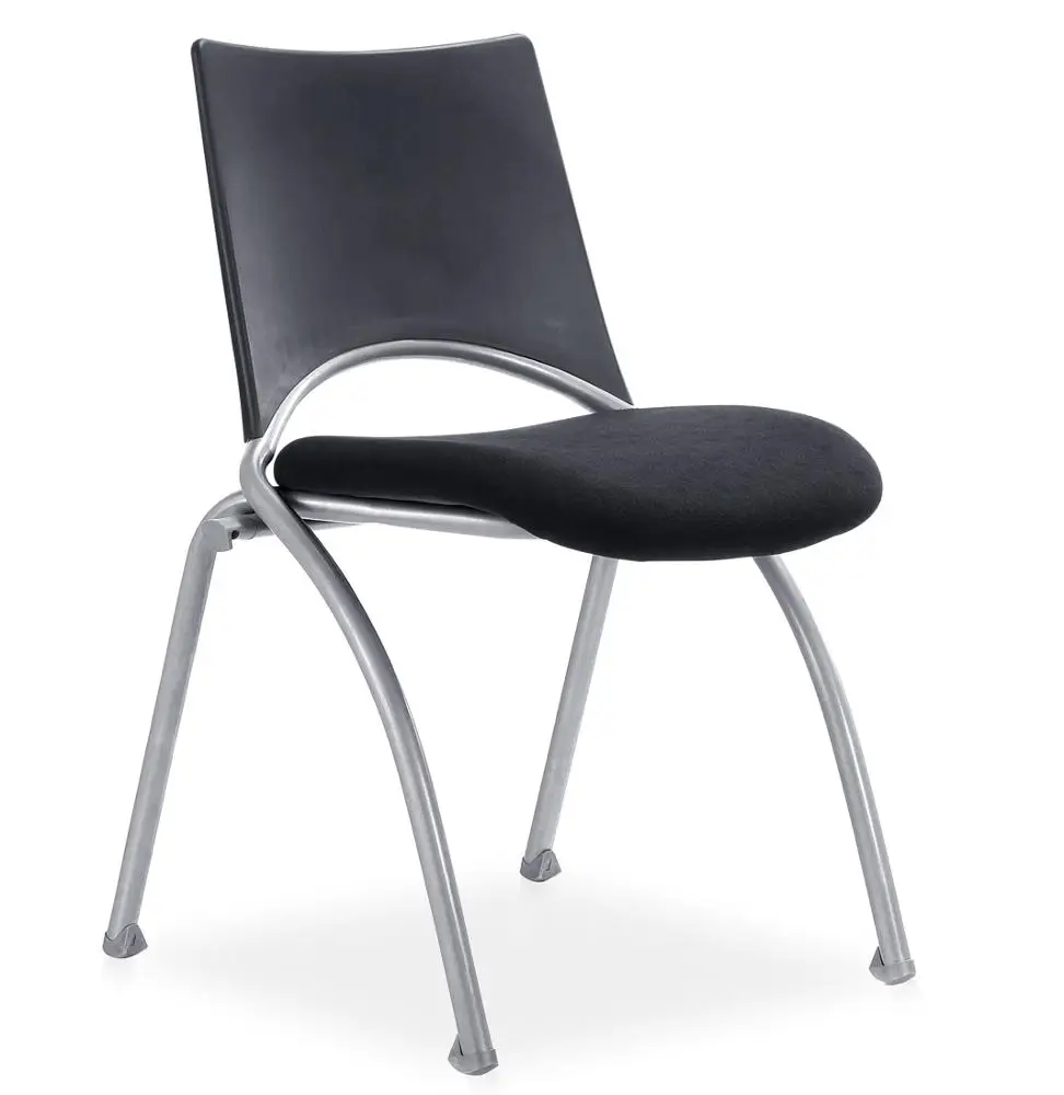 Greenfield Furniture Visiting Office Furniture Armless Visitors Chair With Meeting Room In Fabric And Without Wheels.
