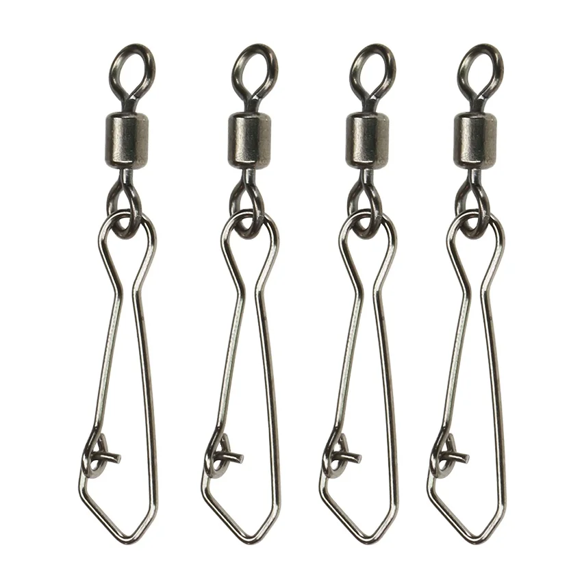 Easy to use quick tool free  Fishing swivels with Hooked Snaps