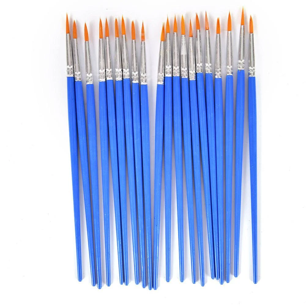Wholesale Drawing Watercolor Blue Nylon Hair Oil Kids Brushes Paint Brush Artist Brush