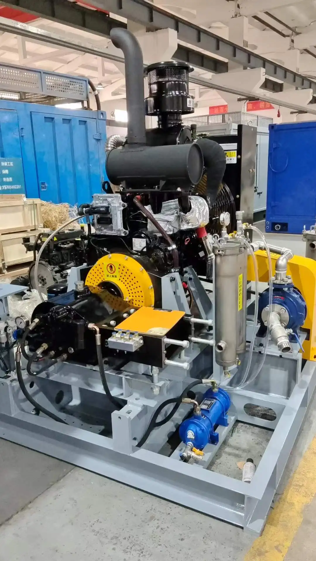 high pressure waterblasting pump unit PW-103-DD diesel engine jetting equipment 2800bar