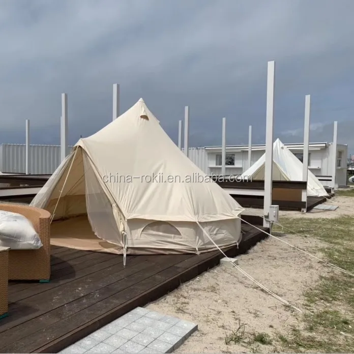 4M Glamping Bell Tents for Boutique Camping and Occasional Family Camping Trips and Festivals