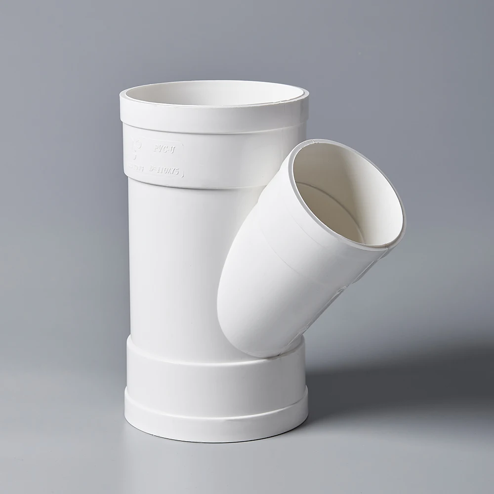 Different types high quality GB/T 5836.1-2006 pvc reducing tee wye