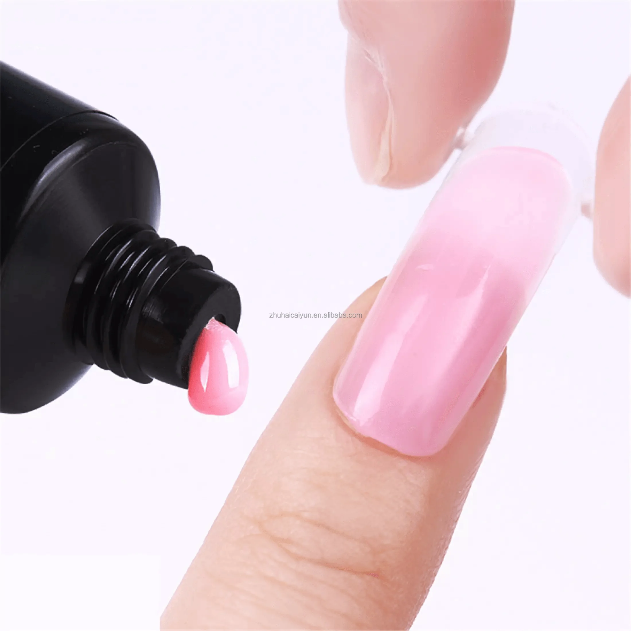 With Your Logo 15Ml Exquisite Nail Extension Acrylic Poly Gel Gift Box Set With Uv Lamp