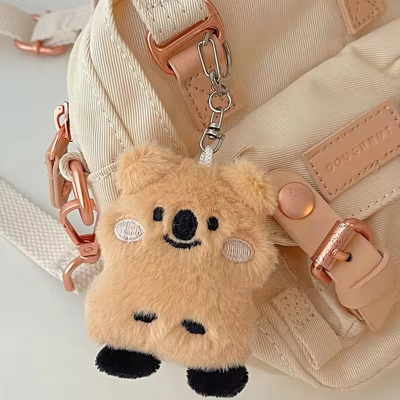 Hot Sale Wholesale Fluffy Stuffed Animals Key Ring Accessories Customized Designs Mini Plush Toy Koala Fur Keychain